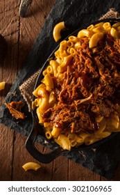 Homemade BBQ Pulled Pork Mac And Cheese Ready To Eat