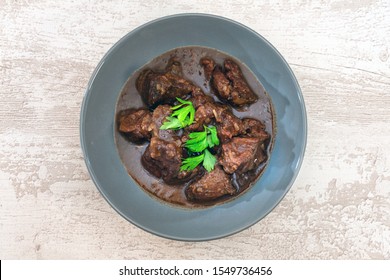 Homemade Beef Cheek With Wine Sauce