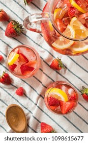 Homemade Berry Rose Sangria With Lmeon Ready To Drink