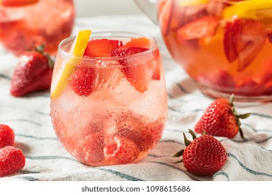 Homemade Berry Rose Sangria with Lmeon Ready to Drink - Powered by Shutterstock