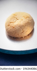 Homemade Biscuit On Metallic Surface