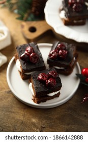 Homemade Black Forest Brownies With Cherry