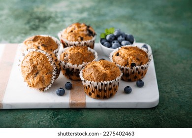 Homemade blueberry muffins with cinnamon - Powered by Shutterstock