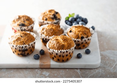 Homemade blueberry muffins with cinnamon - Powered by Shutterstock