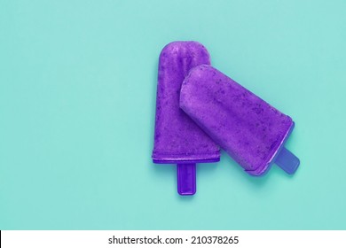 Homemade Blueberry Popsicle