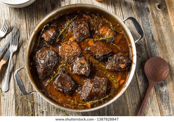 Homemade\
Braised Beef Short Ribs with Gravy and\
Potatoes