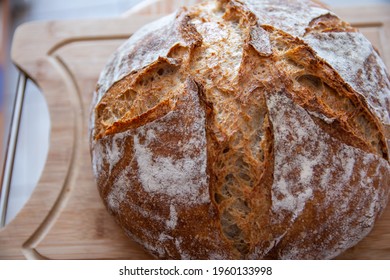 Home-made Bread Wheat Rye Sourdough Oven