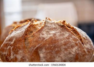 Home-made Bread Wheat Rye Sourdough Oven