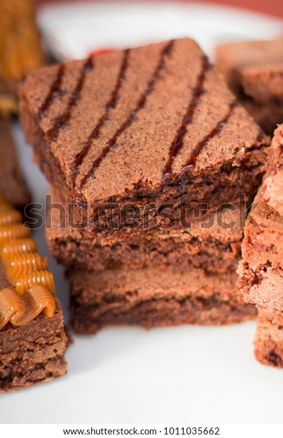 Homemade Brownies Decoration Stock Photo Edit Now 1011035662