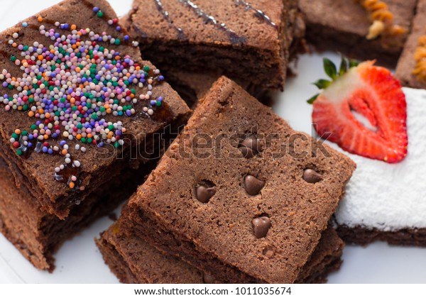 Homemade Brownies Decoration Stock Image Download Now