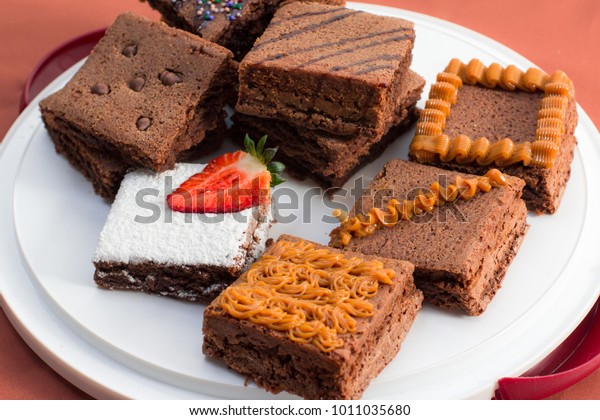 Homemade Brownies Decoration Stock Photo Edit Now 1011035680