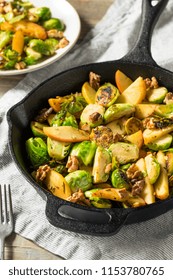 Homemade Brussel Sprout And Apple Salad For The Fall