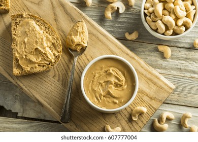 Homemade Cashew Peanut Butter Ready to Eat
