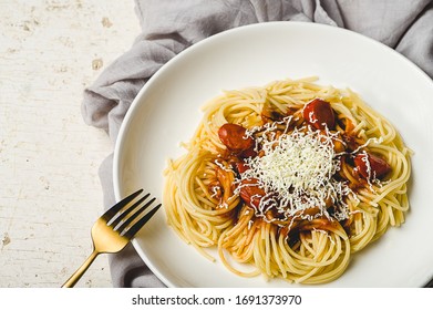 Homemade Cheesy Corned Beef  Filipino Style Spaghetti