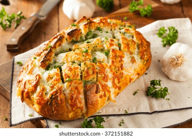 Homemade Cheesy Pull Apart Bread with Garlic and Parsley - Powered by Shutterstock