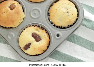 Homemade Chestnut In Muffin For Autumn Breakfast