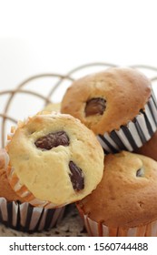 Homemade Chestnut In Muffin For Autumn Breakfast