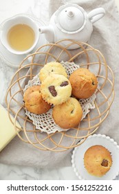 Homemade Chestnut In Muffin For Autumn Breakfast