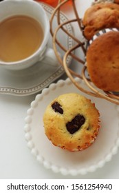 Homemade Chestnut In Muffin For Autumn Breakfast