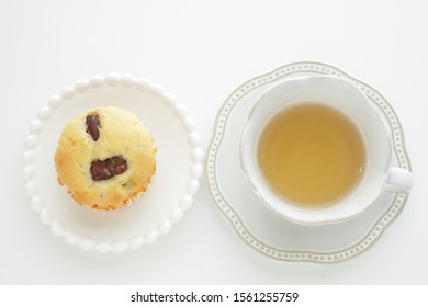 Homemade Chestnut In Muffin For Autumn Breakfast