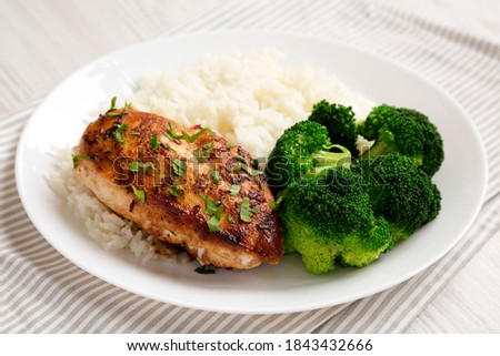 Similar – Image, Stock Photo Close up broccoli in a farm. Big broccoli plantation.