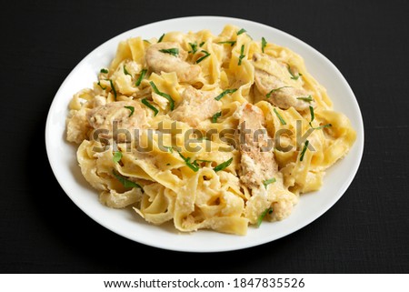 Similar – Foto Bild Italienische Fettuccine Pasta und Kochzutaten