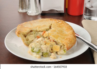 Homemade Chicken Pot Pie On A Plate