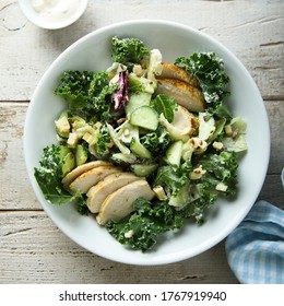 Homemade Chicken Salad With Cheese And Kale