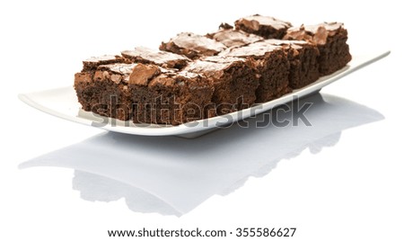 Similar – baked brownie pie Dessert