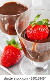 Homemade Chocolate Mousse With Fruits