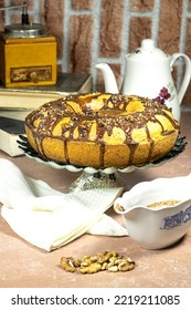 Homemade Chocolate Pound Cake With Nuts