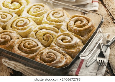Homemade Cinnamon Roll Sticky Buns with Icing