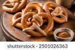 Homemade cinnamon and sugar pretzels pretzel
