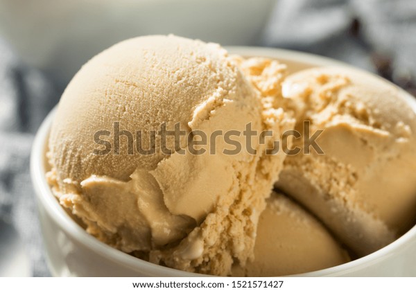 Homemade Coffee Ice Cream\
Ready to Eat