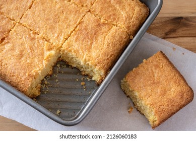 Homemade Cornbread In A Pan