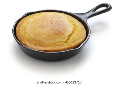 Homemade Cornbread In Skillet, Cuisine Of The Southern United States