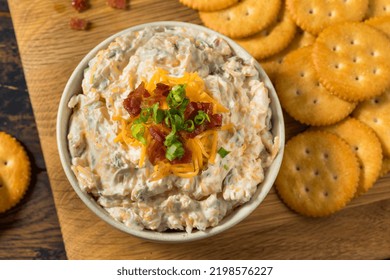 Homemade Creamy Bacon Crack Dip Appetizer With Mayo