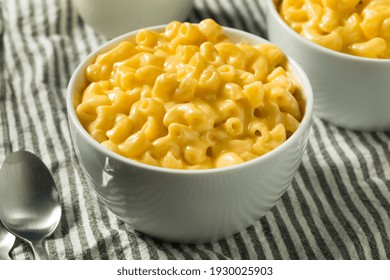 Homemade Creamy Macaroni and Cheese Pasta in a Bowl