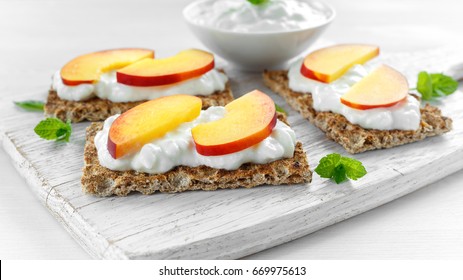 Cottage Cheese And Peaches Images Stock Photos Vectors