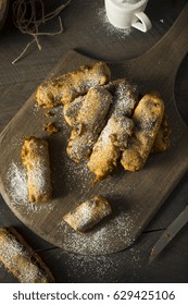 Homemade Deep Fried Candy Bar With Powdered Sugar