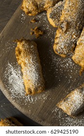 Homemade Deep Fried Candy Bar With Powdered Sugar