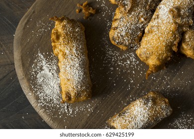 Homemade Deep Fried Candy Bar With Powdered Sugar