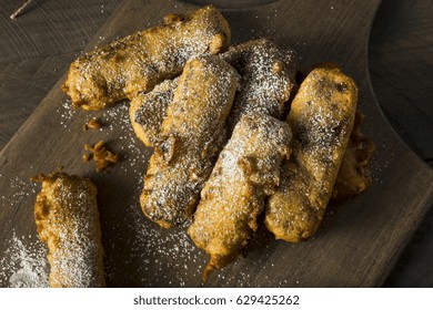 Homemade Deep Fried Candy Bar With Powdered Sugar