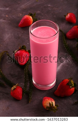 Homemade delicious sweet Indian chilled  rose gheer ,milk