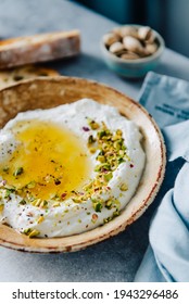 Homemade Feta Dip With Nuts And Honey