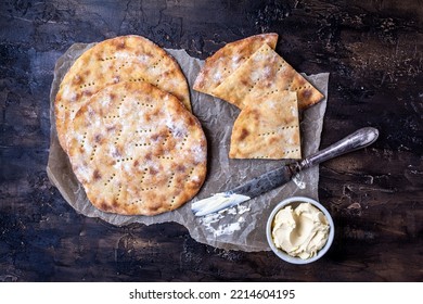 Homemade Flatbread Made From Leftover Mashed Potatoes