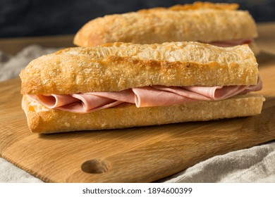 Homemade French Ham Jambon Beurre Sandwich with Butter - Powered by Shutterstock