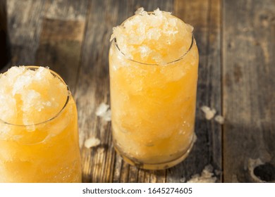 Homemade Frozen Beer Slushie Cocktail in a Glass