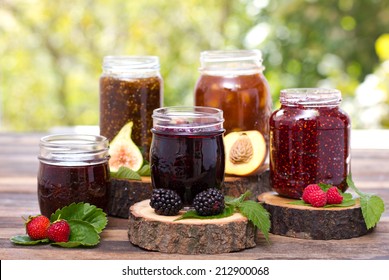 Homemade Fruit Jam In The Jar