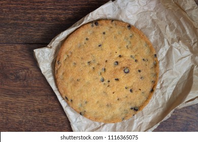 Homemade Giant Chocolate Chunk Cookie. 